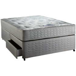 Silentnight Ortho Miracoil Mattress and Divan Storage Bed and Mattress Set, Double